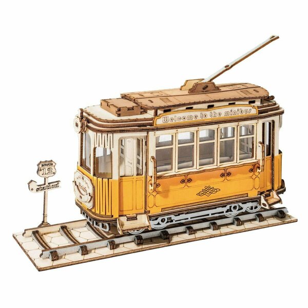 Robotime Classic 3D Wood Tramcar Puzzles ROETG505